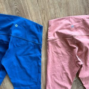 Lululemon leggings PINK PAIR ONLY